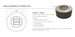 CIRCULAR READY-TO-FINISH KITS