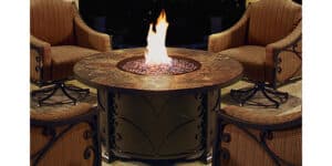 Viento 54″ Round Chat Height Fire Pit