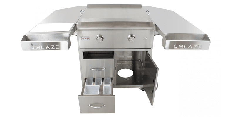 Blaze 30-Inch Griddle Cart Shelving Kit